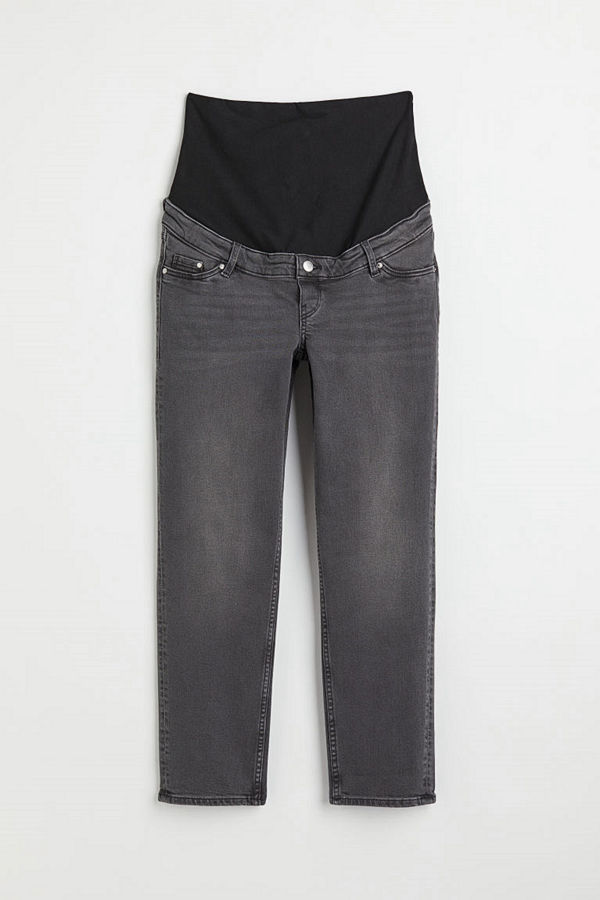 H&M MAMA Vintage Straight Jeans grå