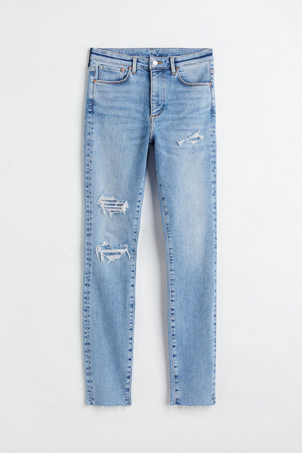 H&M Shaping High Jeans blå