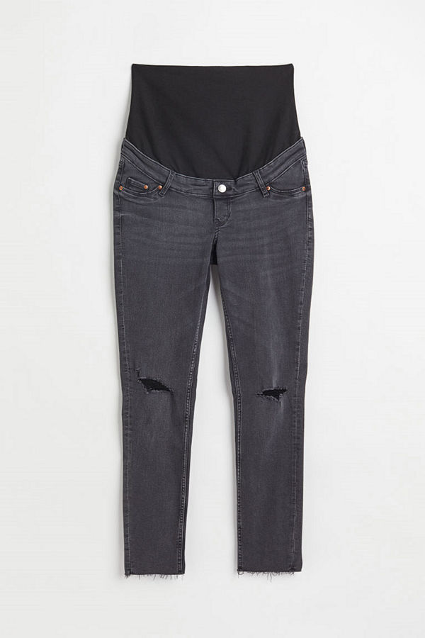 H&M MAMA Skinny Ankle Jeans grå