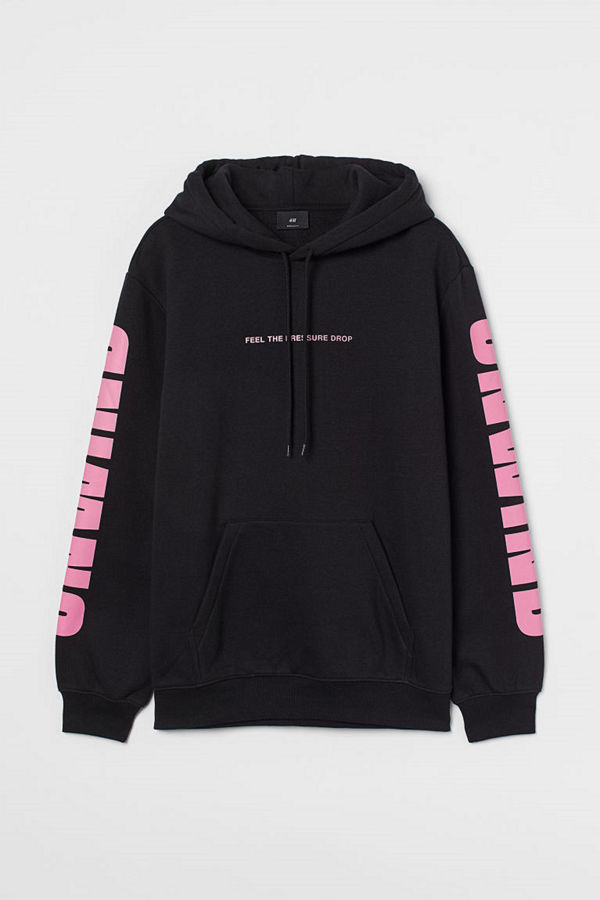 H&M Huvtröja Regular Fit svart