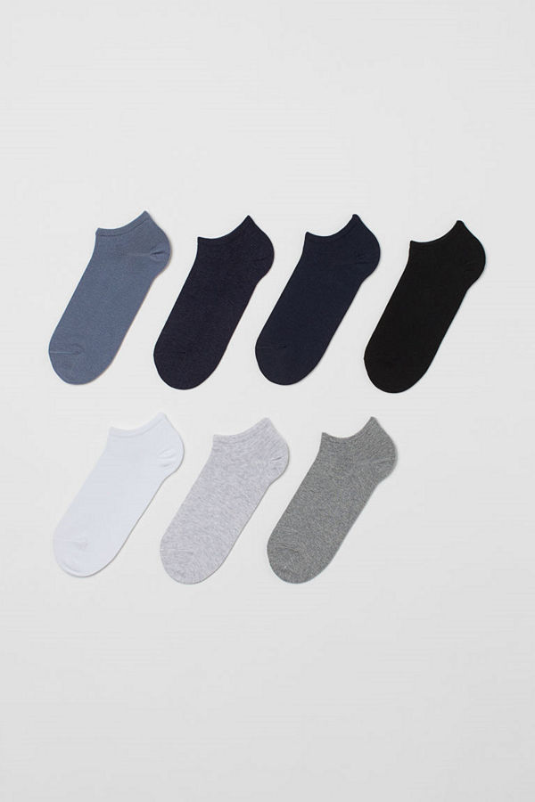 H&M 7-pack sneakersstrumpor blå