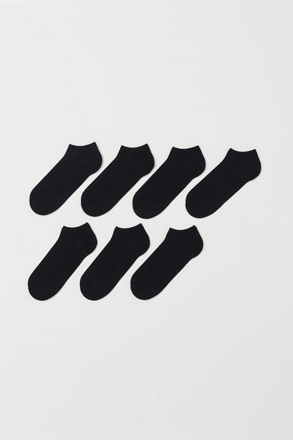 H&M 7-pack sneakersstrumpor svart