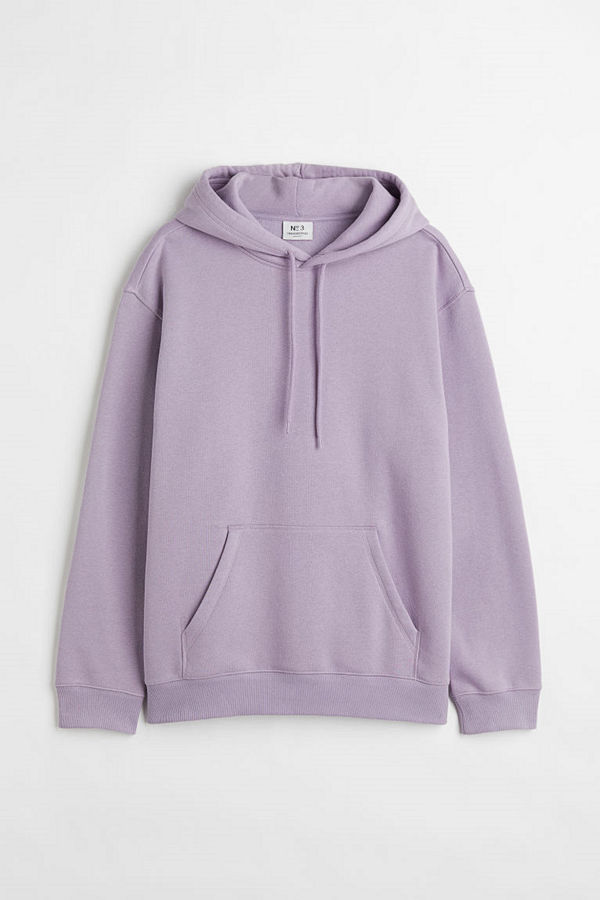 H&M Huvtröja Relaxed Fit lila