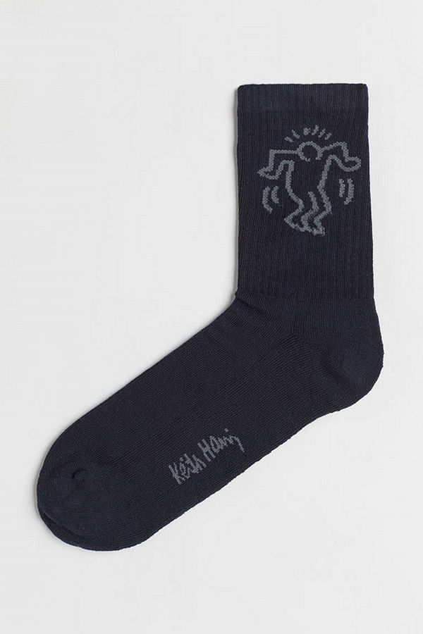 H&M Strumpor med motiv blå