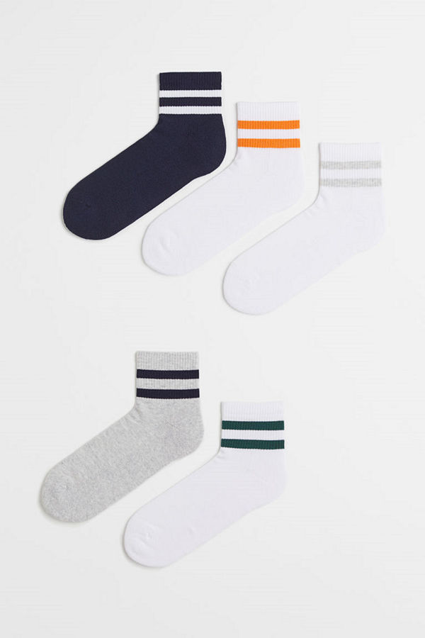 H&M 5-pack strumpor blå