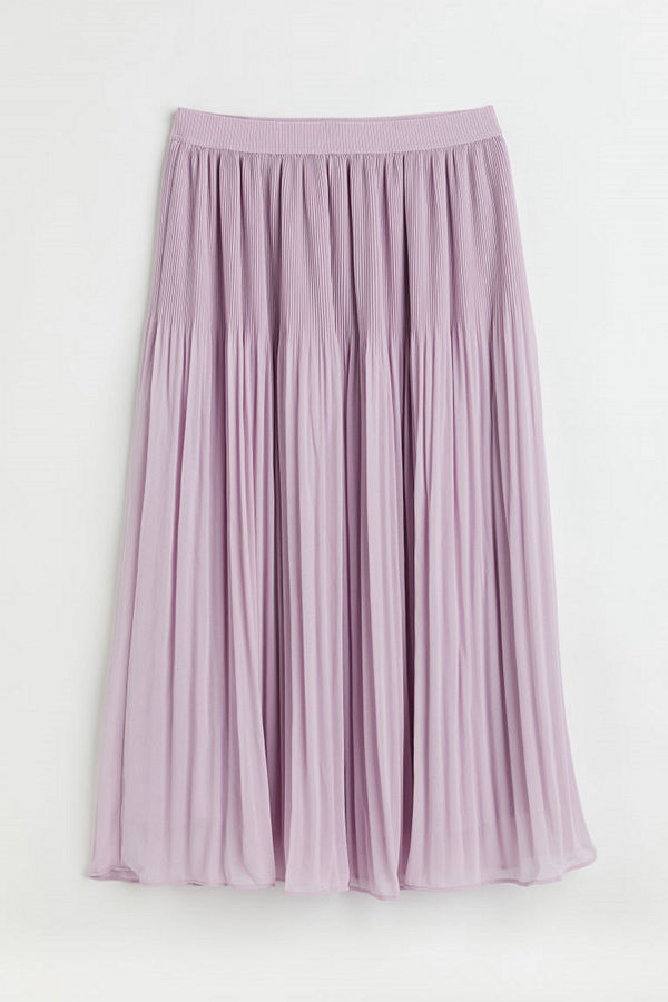 H&M Plisserad kjol lila
