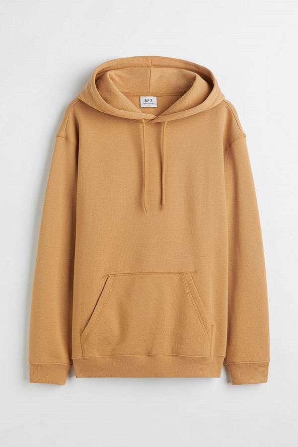 H&M Huvtröja Relaxed Fit beige