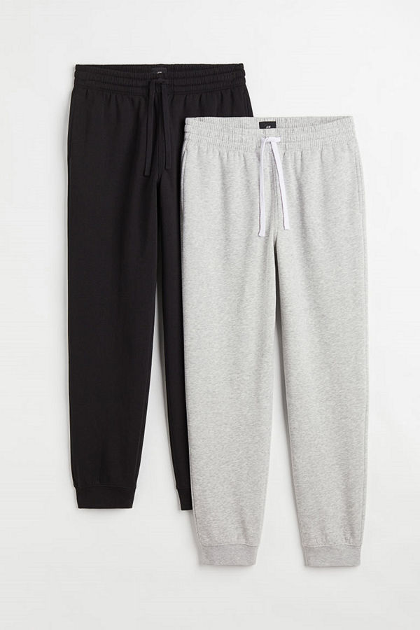 H&M 2-pack sweatpants Regular Fit svart