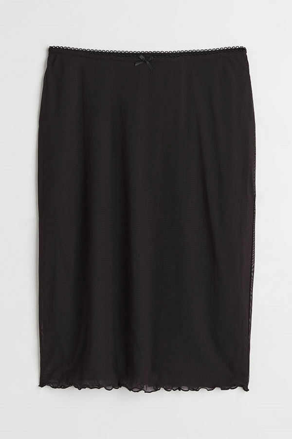 H&M Kjol i mesh svart