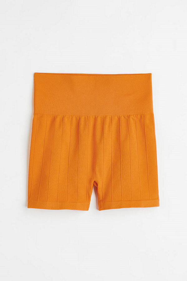H&M Seamless träningscykelbyxa gul