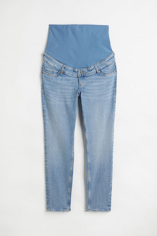 H&M MAMA Slim Ankle Jeans blå