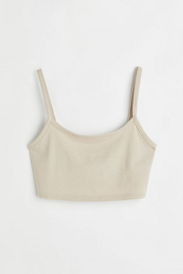 H&M Crop top brun