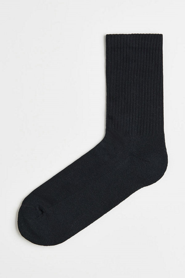 H&M Finstickade strumpor svart