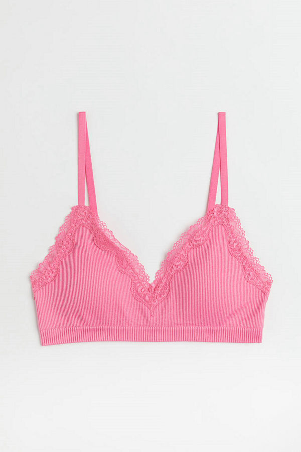 H&M Vadderad bh Seamless rosa