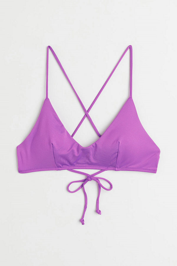 H&M Padded bikini top purple