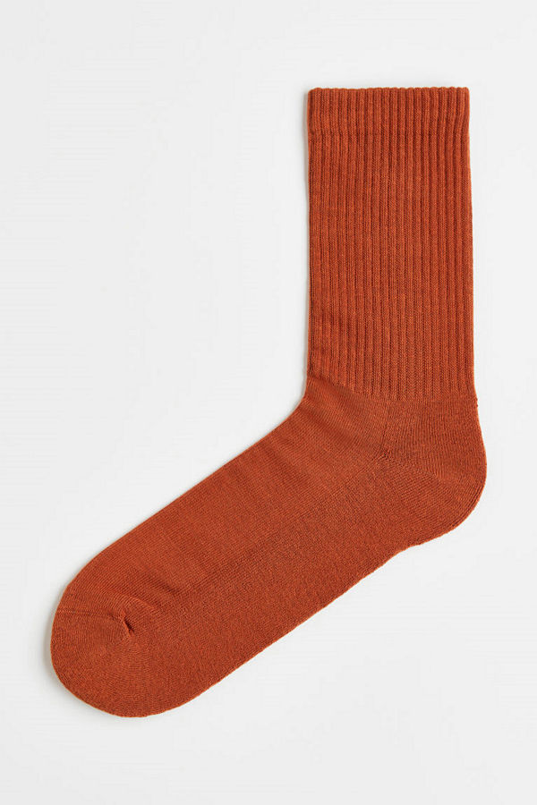 H&M Finstickade strumpor orange