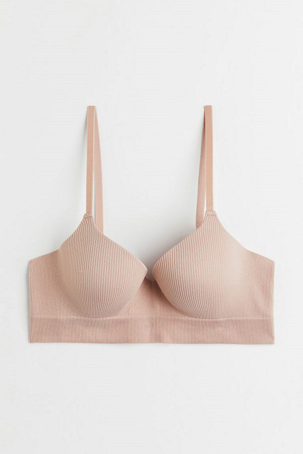 H&M Seamless push up-bh rosa