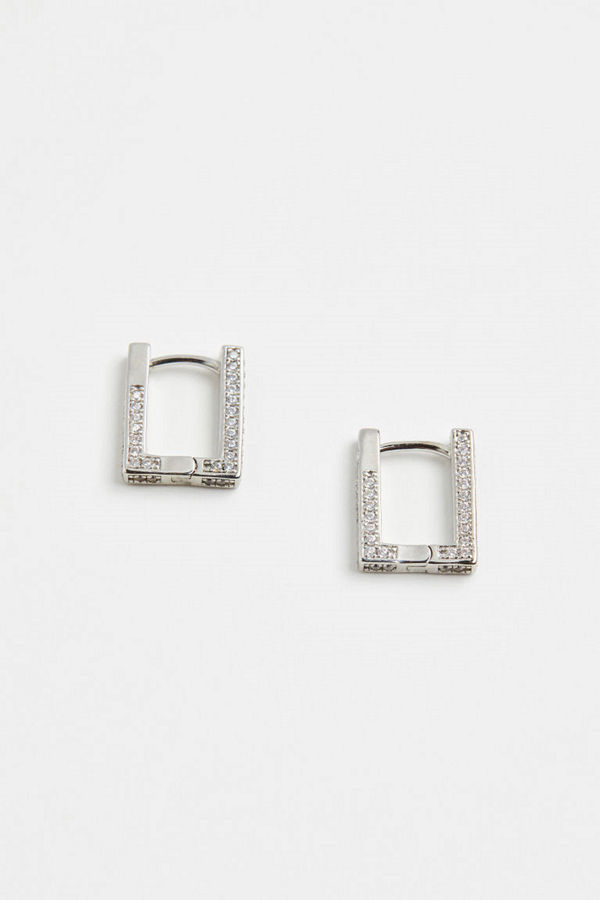 H&M örhängen Pave Mini Boxer Hoops Örhänge silver
