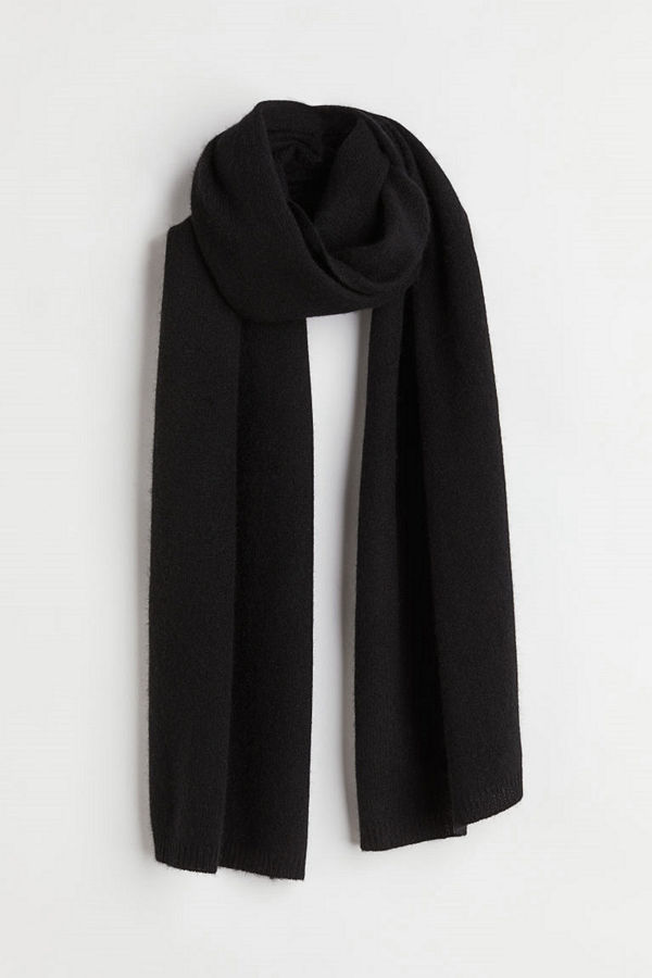 H&M Halsduk i kashmirmix svart