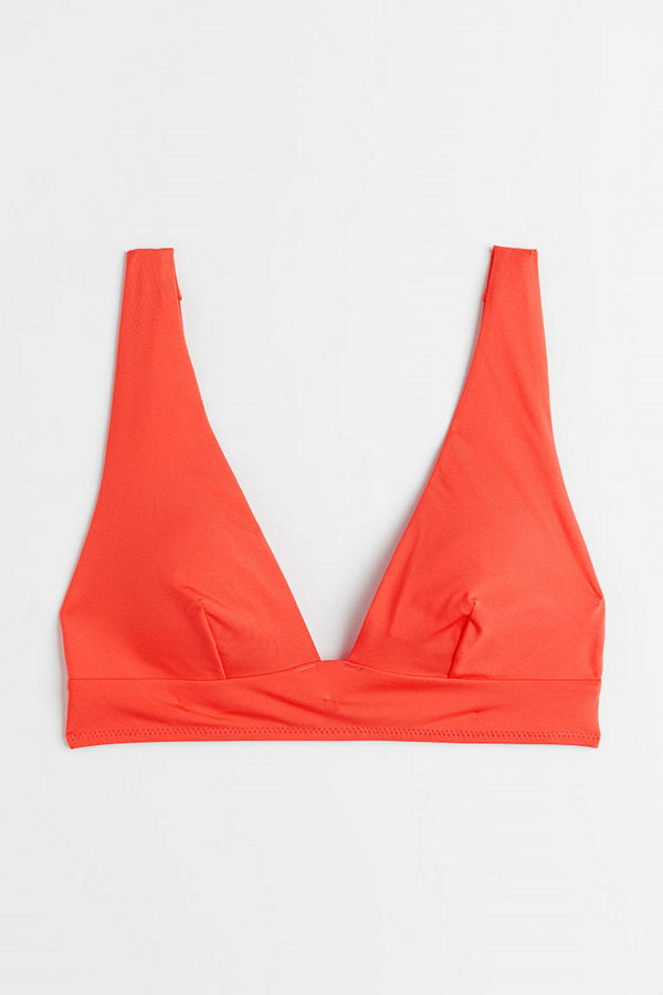 H&M Padded bikini top röd