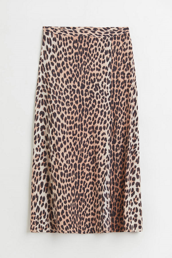 H&M Kjol i viskos beige