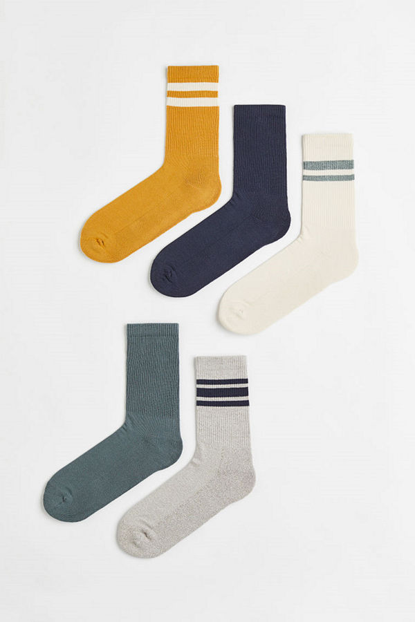 H&M 5-pack strumpor grå