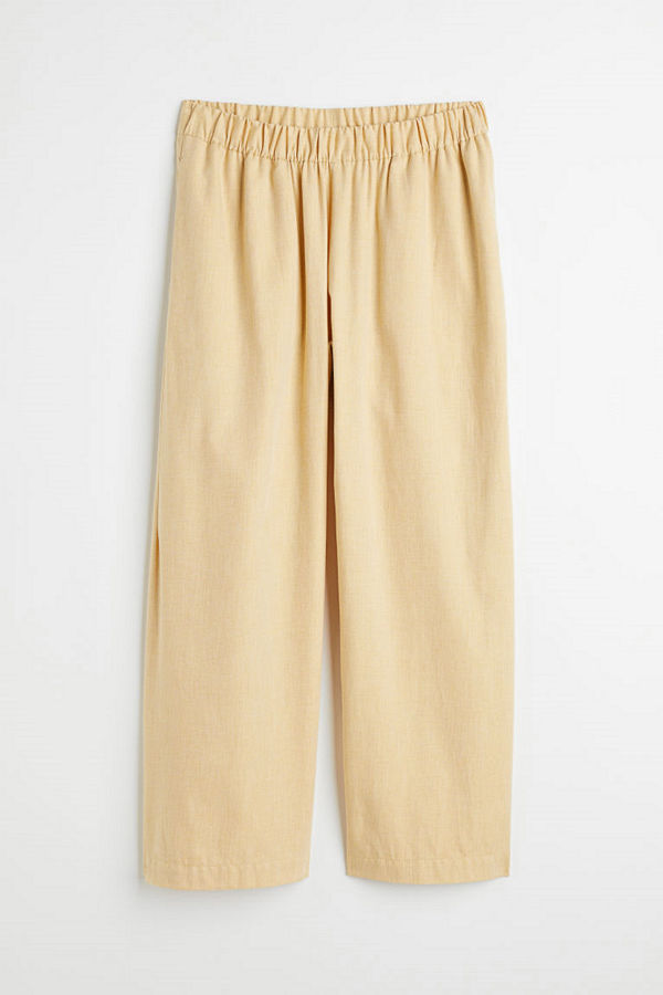 H&M byxor Airy Pants Cotton gul
