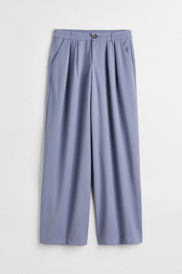 H&M byxor Dressad byxa blå