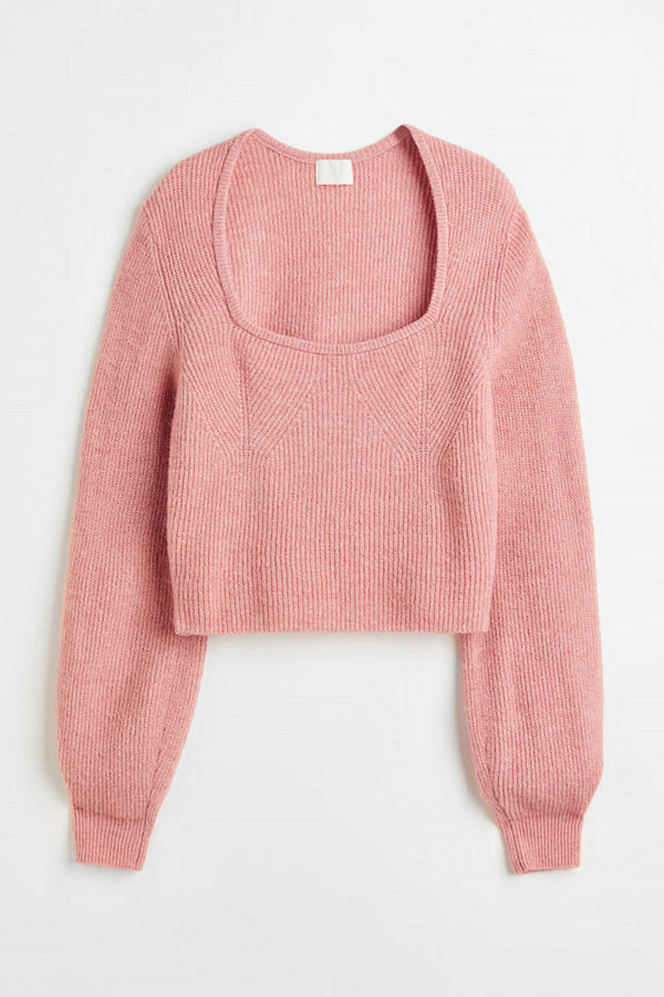 H&M Rib-knit jumper röd