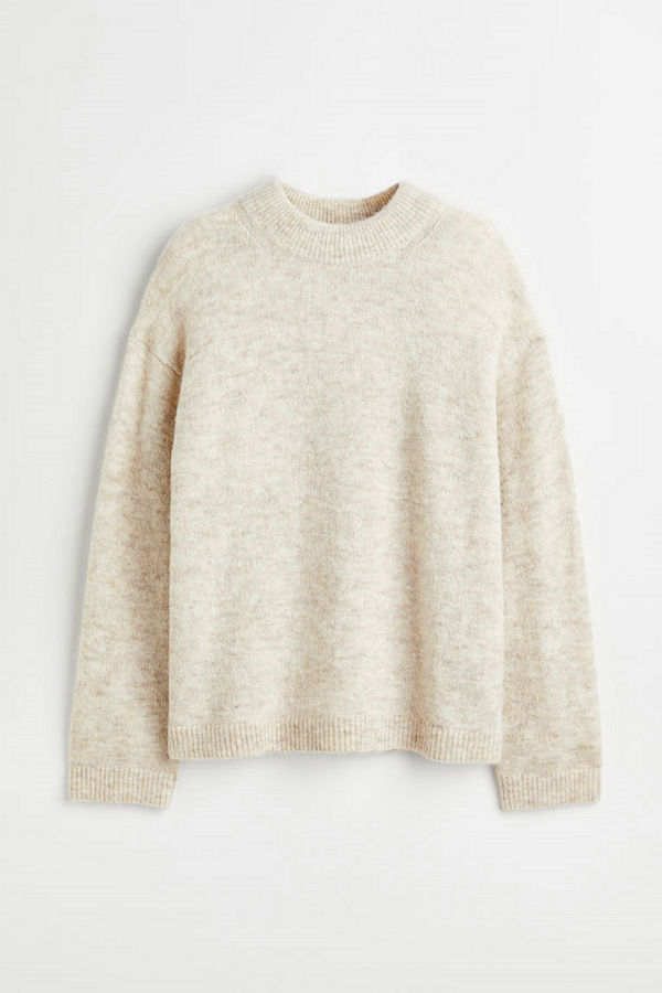 H&M Tröja i ullblandning beige