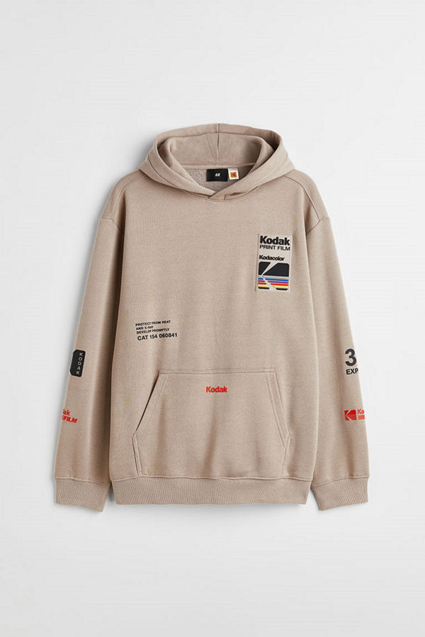 H&M Huvtröja Relaxed Fit brun