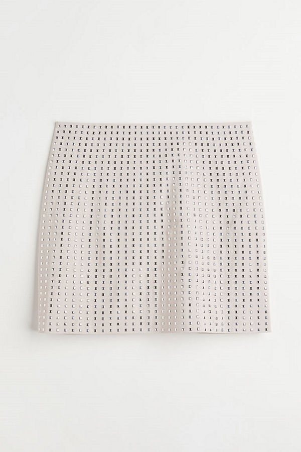 H&M Kort kjol beige