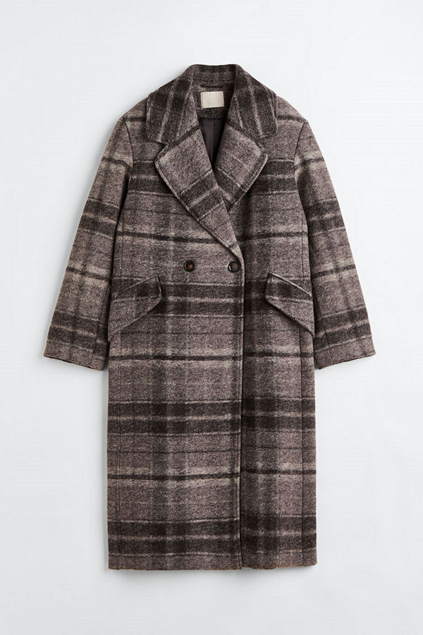H&M Wool-blend coat brun