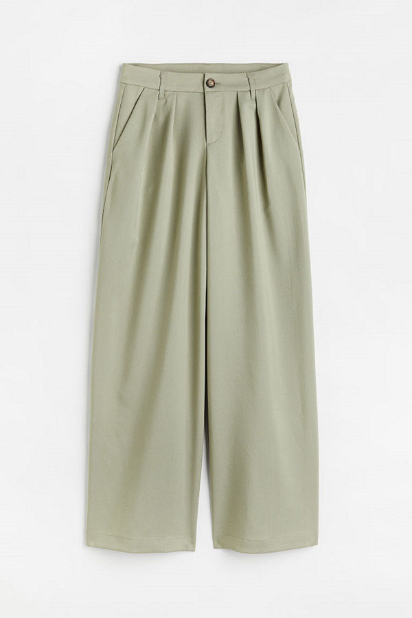 H&M byxor Dressad byxa grön
