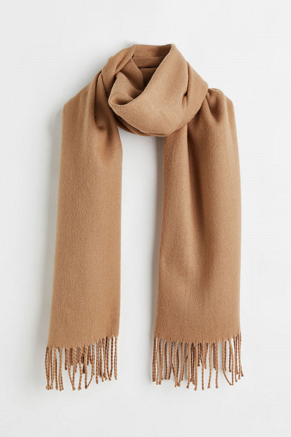 H&M Vävd halsduk beige