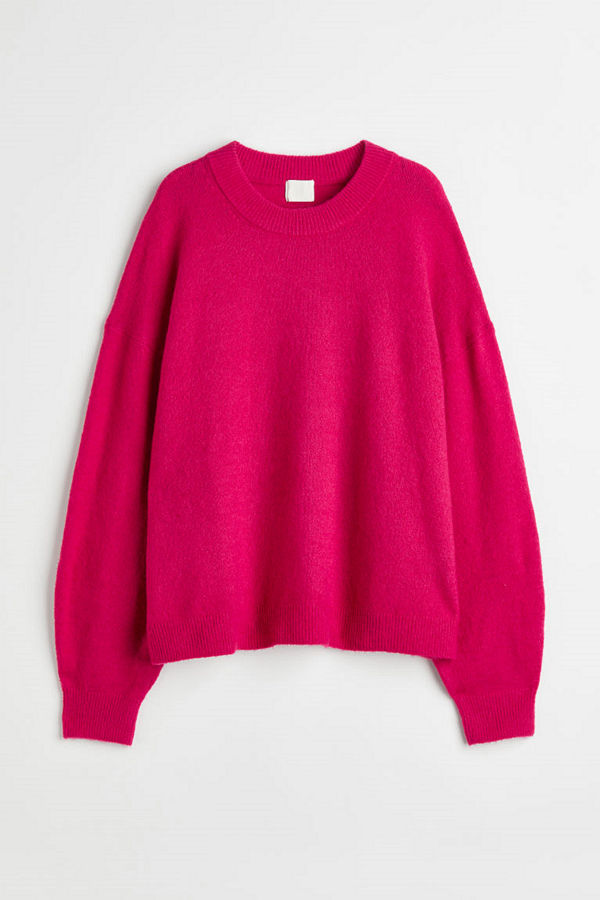 H&M Stickad tröja rosa