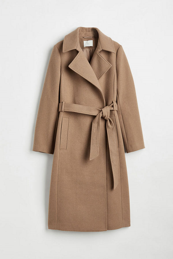 H&M Kappa med knytskärp beige