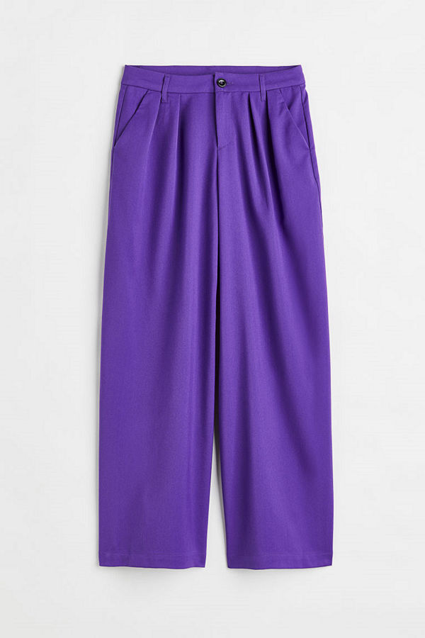 H&M byxor Dressad byxa lila