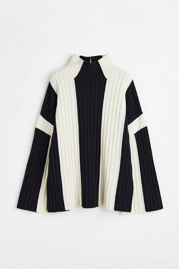 H&M Oversized ulltröja svart