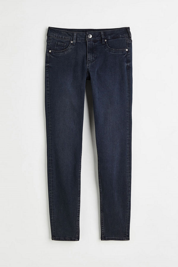 H&M Curvy Low Jeggings blå