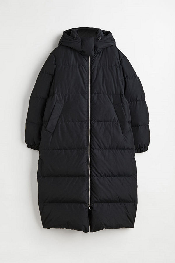 H&M Down puffer coat svart