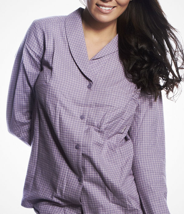 Calvin Klein Pyjamas Shirt Gwendolyn Check Lilac