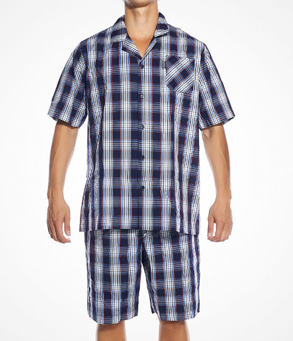 Jockey Short Pyjama Woven Stonewash Navy