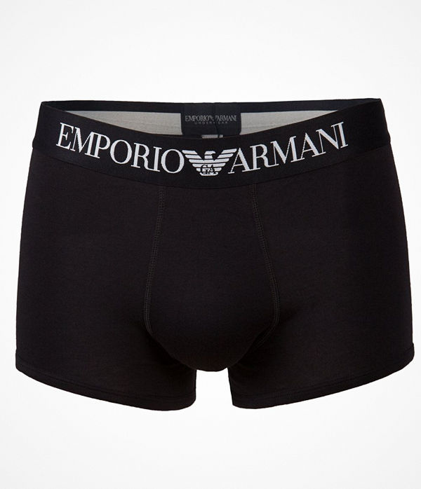 Armani Cotton Stretch Trunk Black