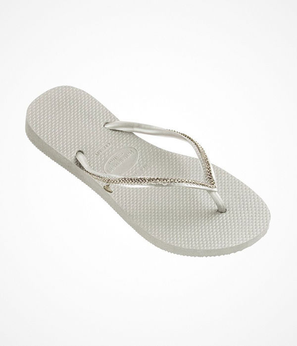 Havaianas Slim Crystal Mesh White