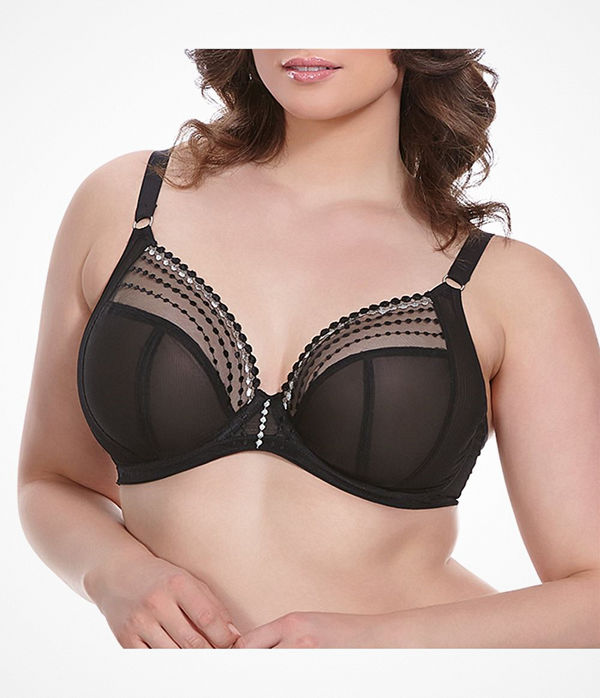 Elomi Matilda Underwired Plunge Bra Black