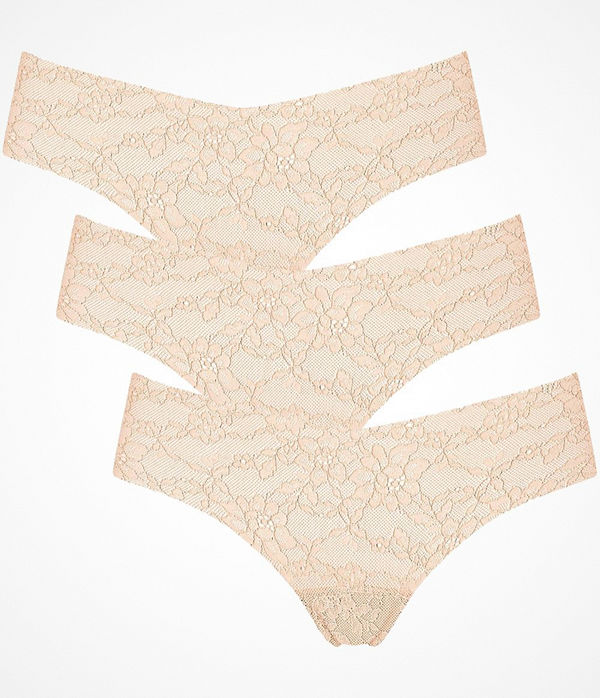 Sloggi 3-pack Light Lace 2.0 Brazil Panty Beige