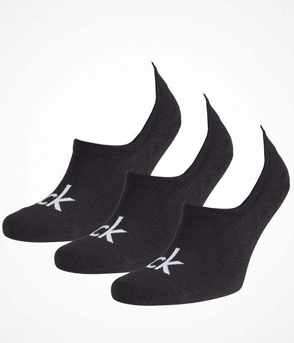 Calvin Klein 3-pack Albert Logo Liner Socks Black