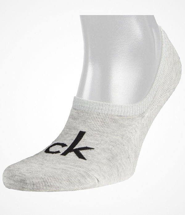 Calvin Klein Kristal Modern Cotton Logo Liner Sock Grey