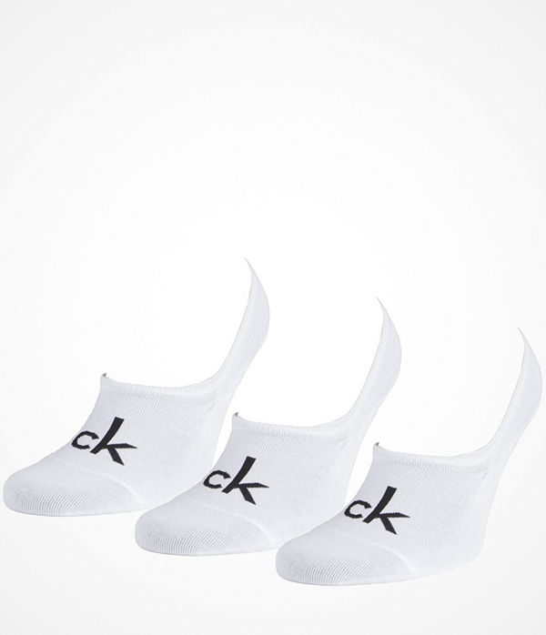 Calvin Klein 3-pack Albert Logo Liner Socks White